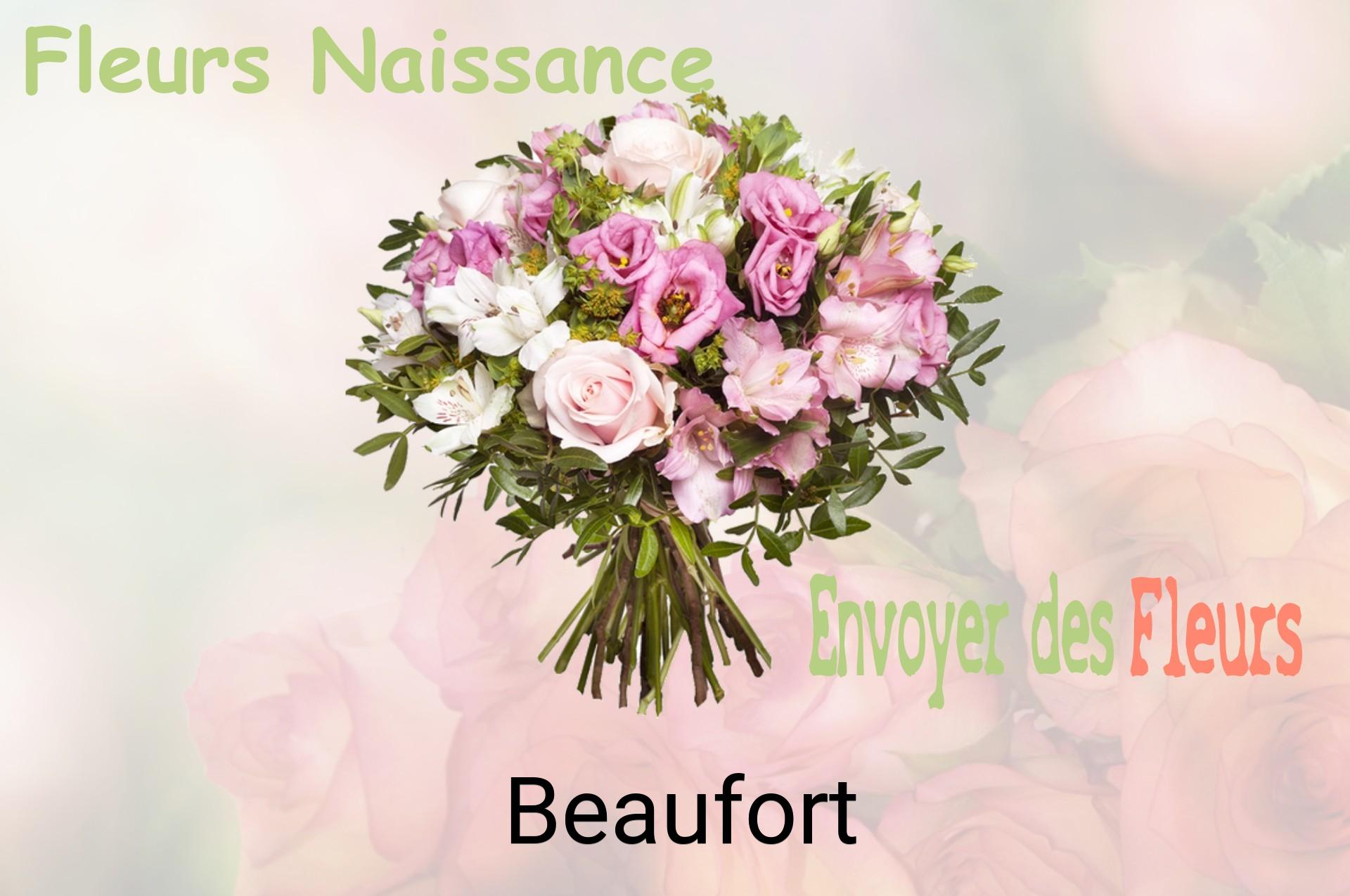 Bouquet de fleurs de naissance livré à Beaufort